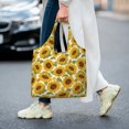 thumbnail image 5 of Wukai Sunflowers Sturdy and Stylish Reusable Canvas Tote Bag: Eco-Friendly, Heavy-Duty Grocery Shopping Bag with Reinforced Handles, 5 of 7