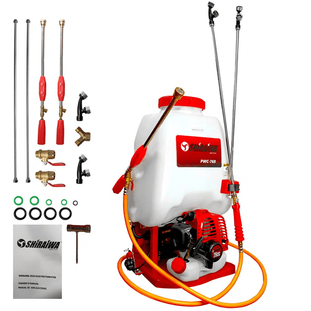 Aspersora Fumigadora Shiraiwa PWC-768 De 25 Lts A Gasolina