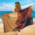 thumbnail image 4 of Garronmavis Mountain Sunset Car Seat Towel Cover 1 PC Sweat Resistant Post Workout Stain Resistant Daily Use Breathable Non-Slip Easy Installation Universal Fit for Cars SUVs Trucks Sedans Vans, 4 of 9