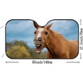 thumbnail image 3 of GZHJMY Car Windshield Sunshade Funny Horse Yawning, Foldable Car Visor Front Window Sun Shade for SUV Car 55 x 27.5 inch Keep Vehicle Cool, 3 of 6