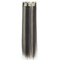 thumbnail image 3 of LELINTA Women 26" Long Straight Full Head Clip in Synthetic Hair Extentions 8 Piece 18 Clips  Black Brown Blonde, 3 of 3