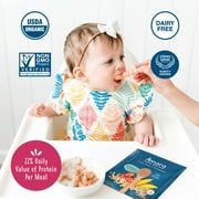 Amara Organic Baby Food Oats Mango N Strawberry, No Added Sugar, Stage 2, 5 Individual Servings