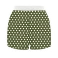 thumbnail image 3 of Kaemgyyd Women Pajamas Shorts Cute High Waist Polka Dot Button Boxers Lounge Elastic Waist Pj Bottoms Summer Sleepwear, 3 of 5