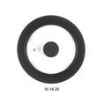 thumbnail image 3 of ZheElen Universal Pot Lid Transparent Glass Good Sealing Kitchen Accessory Kitchen Pot Coverl Food Lids black 16-18-20, 3 of 6