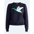 thumbnail image 5 of Free Assembly Women's and Women's Plus Sweater with Long Puff Sleeves, Midweight, Sizes XS-4X, 5 of 5