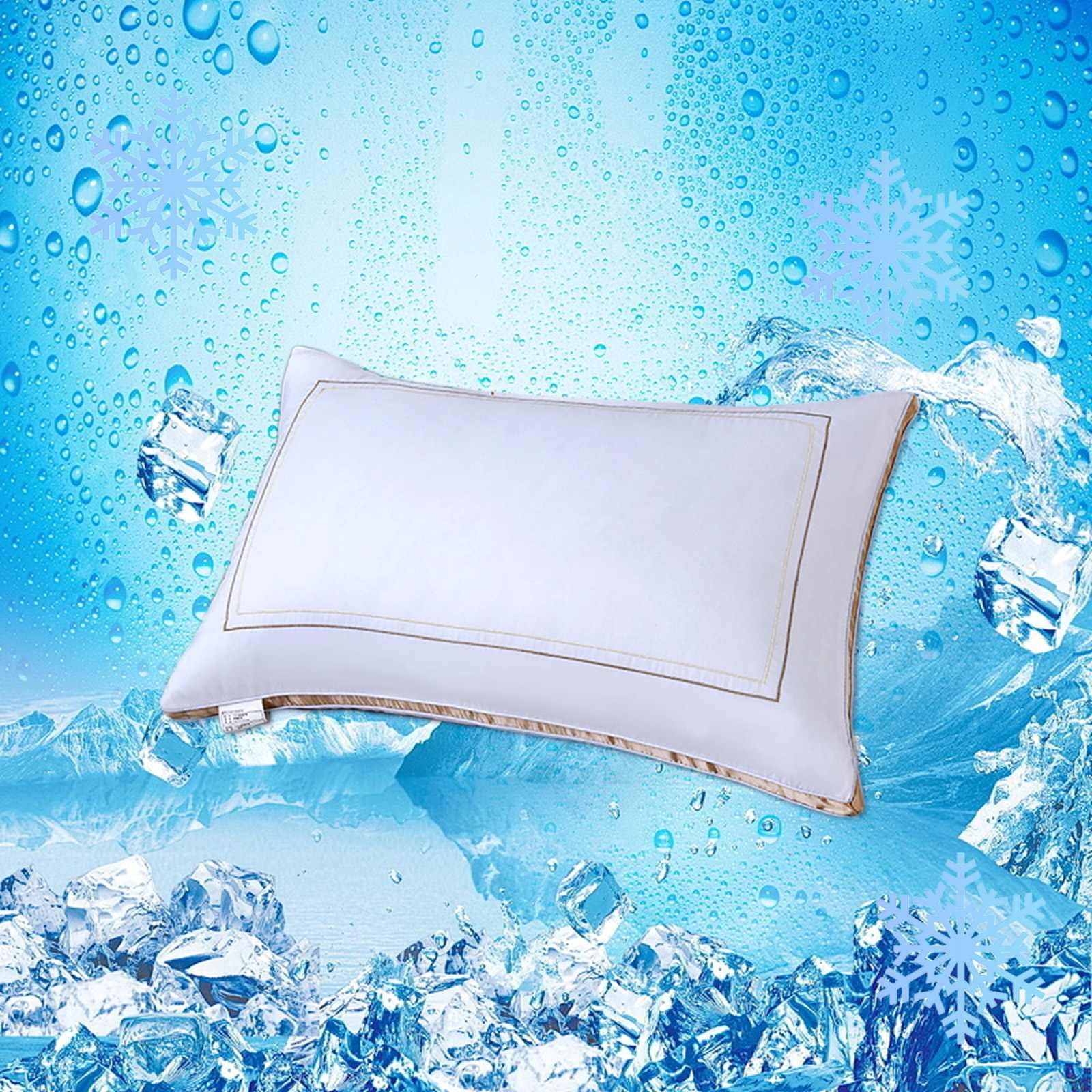 Nkmbld Memory Foam Pillows Hotel Quality Cool Type Suitable for Supine or Side Sleepers High Elasticity Pillow Inserts, Queen Size, Gold