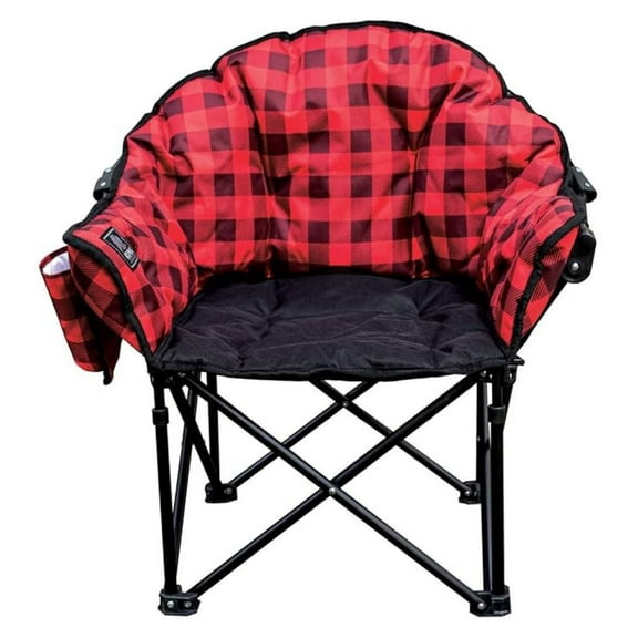 Lazy Bear Junior Camping Chair for Kids - Red Plaid