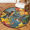 Multicolour 3, variant on CURLYOOT Round Rug 3ft Spring Birds Flower Hummingbird Area Rug, Washable Circle Mat Non Slip Floor Carpet Mat, Soft Indoor Rugs for Entryway Living Room Dining Room Bedroom