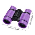 thumbnail image 2 of Uxcell Binoculars 4X30 Compact Foldable Binoculars Shock Proof Purple with Neck Strap for Bird Watching Hiking Camping, 2 of 5