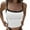 White, variant on Womens Basic Summer Scoop Neck Tank Top - Sleeveless Workout Shirt, Removable Pads