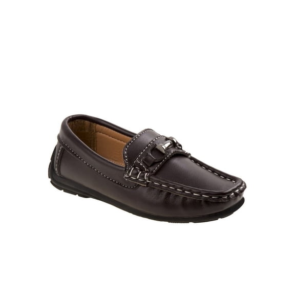 Josmo Little Kids Boys Loafer, Brown , Size: 12