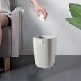 thumbnail image 6 of Kitchen Trash Can, Step-On Garbage Can with Lid, Tall Kitchen & Bathroom Trash Can, Small Office Waste Bin, Gray - Xuniizn, 6 of 7