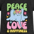 thumbnail image 3 of Horton Hears A Who - Horton Peace Love Happiness - Toddler & Youth Girls Short Sleeve Graphic T-Shirt, 3 of 5