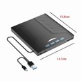 thumbnail image 5 of Colorful Light External CD DVD Burner Player USB SD TF Reader Multifunctional Optical Drive ,Easy to Use, 5 of 5