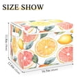 thumbnail image 5 of Yayeee Collapsible Cube Storage Bin with Lid Fabric Closet Decorative Basket with Handles, Candy Lemon Slices, 5 of 7