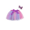 thumbnail image 2 of Gzhioc Kids Skirt, Girls Star Patterns Elastic High Waist Bubble Skirt with Bowknot Hair Clip for Summer, 2 of 7