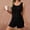 Black, variant on Purcolt Pajama Set for Women Summer Casual 2 Piece Shirring Sleepwear Pj Sets Comfortable Tank Tops with Shorts Lounge Sets Loose Fit Nightwear
