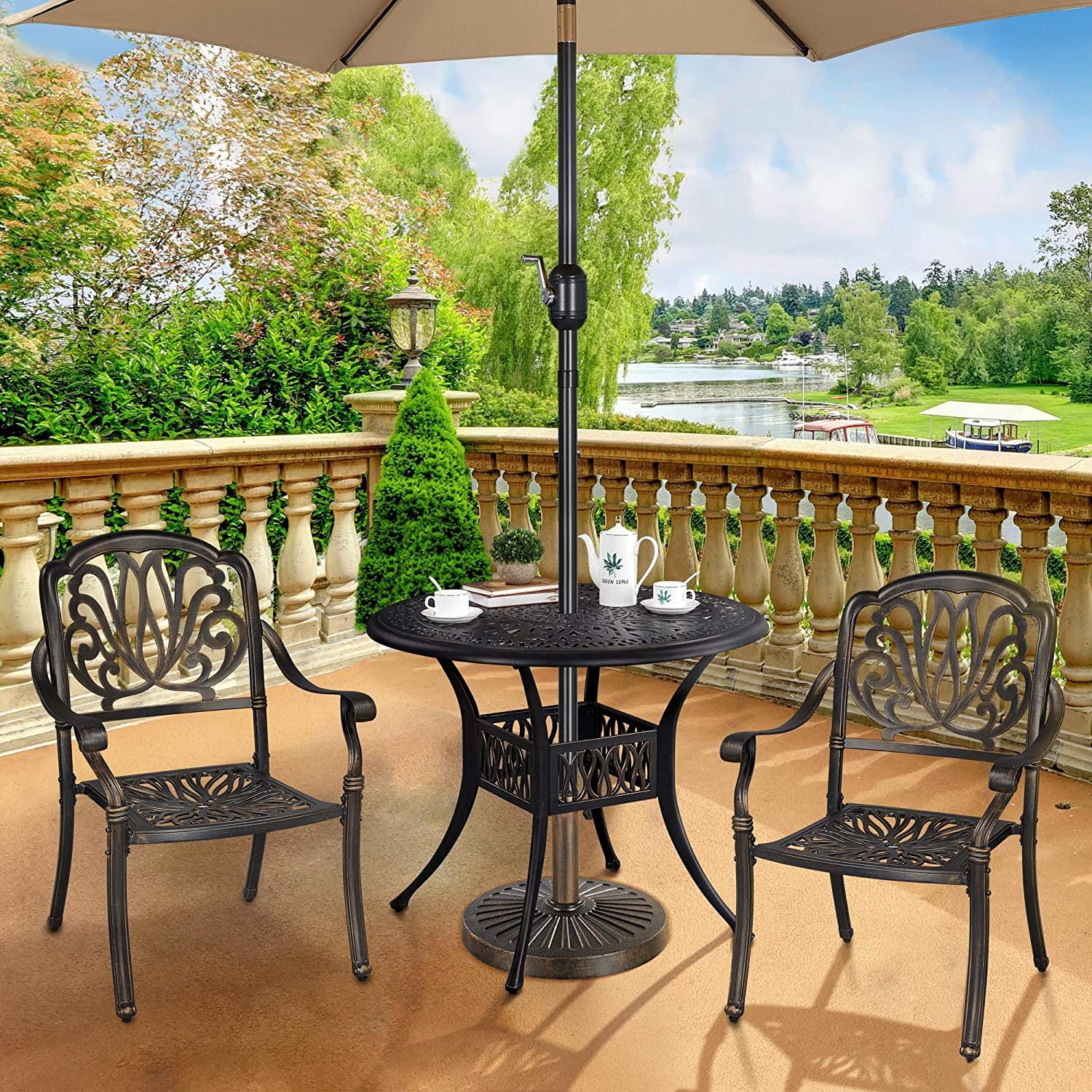 Neatifyes 30lbs Umbrella Base Heavy Duty Market Umbrella Stand Outdoor Patio Umbrella Base