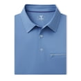 thumbnail image 6 of DTWOOO Men’s Hidden Zip Pocket Polo Shirts Short Sleeve Casual Solid Stylish Dry Fit Performance Golf Polo Shirts for Men, 6 of 9