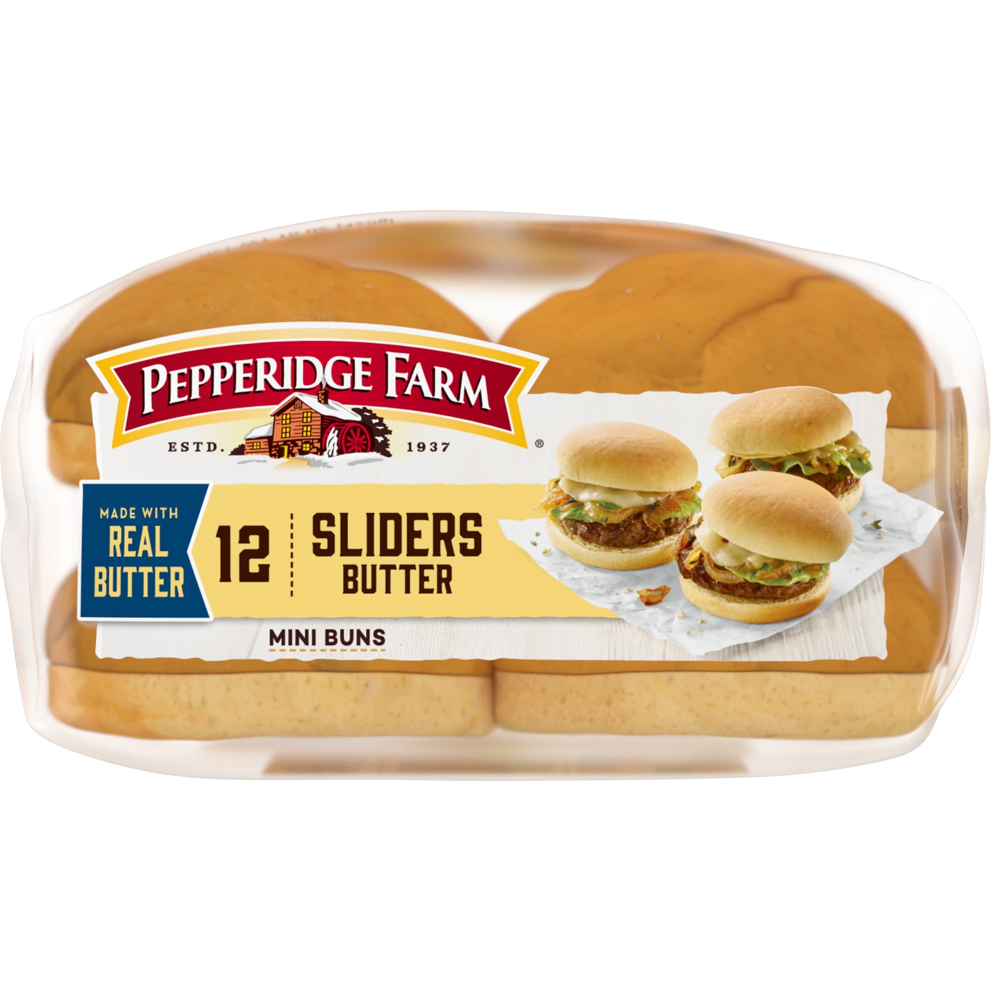 Pepperidge Farm Butter Slider Buns, 12-Pack Bag