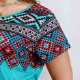 thumbnail image 4 of Camiseta de Manga Corta de Cuello Redondo Impresa Casual de Tamaño Grande Hecha de Cómodo Estante de Imitación para el Uso Diario, Camisetas Cortas para Mujeres, 4 of 8