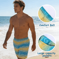 thumbnail image 5 of Men's 2-in-1 Swim Trunks with Compression Liner Quick Dry Board Shorts 5.5" Inseam Breathable Beach Shorts with Zipper Pockets Summer Swimming Bathing Suit for Surfing Pool Vacation Available S-XL, 5 of 8