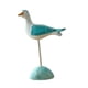thumbnail image 2 of Figura de gaviota de madera, estatua de aves marinas, estatua de gaviota, decoración costera para oficina Azul, 2 of 9