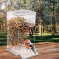 thumbnail image 6 of ZMKIAG No Mess Bird Feeders Automatic Parrot Water Dispenser Clear Bird Seed Container Parakeet Cage Accessories for Small and Medium Parrot Cockatiel Canary, 6 of 9