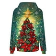 thumbnail image 7 of Craaazy Women's Loose Christmas Printed Long Sleeve Oversized Sweatshirt Xmas Warm Tops with Pockets Gifts, 7 of 7