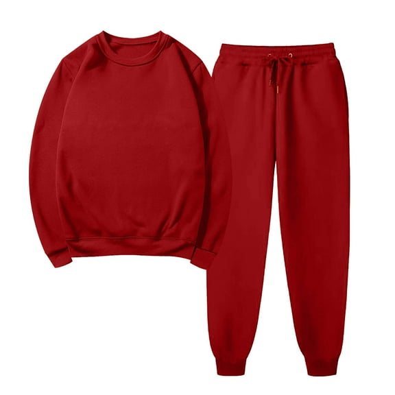 Viadha Lounge Sets for Women Women Sports Sweat Set Sweatsuit Fleece 2 Piece Joggers Tracksuit Outfits Crop Sweatshirt Sweatpants Sets