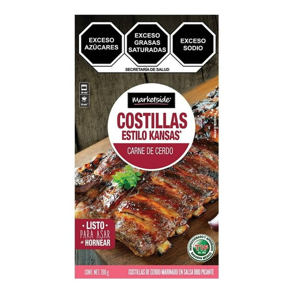 Costilla Marketside estilo kansas 700 g  