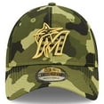 thumbnail image 2 of Men's New Era Camo Miami Marlins 2022 Armed Forces Day 9TWENTY Adjustable Hat, 2 of 6
