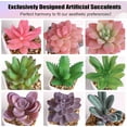 thumbnail image 3 of 9pcs Artificial Succulent Plants in Pots, Faux Succulents Small Potted Fake Plants with Plastic Pots for Office Home Desk Shelves Bedroom Decoration, 3 of 4