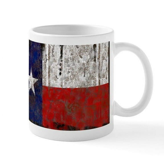 CafePress - Texas Retro State Flag Mug - 11 oz Ceramic Mug - Novelty Coffee Tea Cup