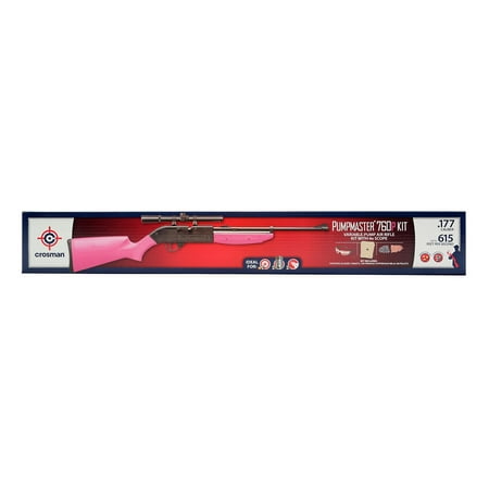 Crosman 760 Pumpmaster (pink, 4x scope, target, glasses, ammo) Air Rifle 760PKT
