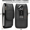thumbnail image 5 of Phone  for Galaxy S25 Ultra S24 Plus S23 S22 S21 S20 FE 5G S10 A17 A16 A15 A14 A26 A36 A56 Note 20 16 Pro Max 17 G 5G 2025 Cell Phone Pouch Nylon Belt Holder Case, 5 of 8