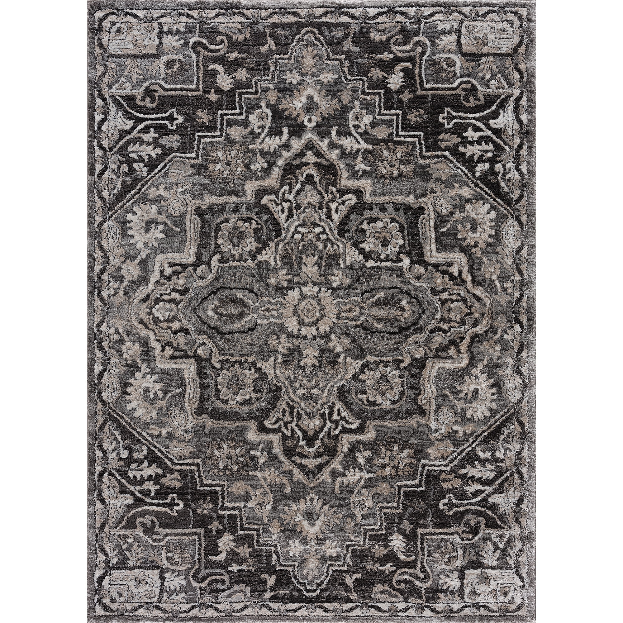 United Weavers Edinson Estrella Transitional Medallion Accent Rug, Grey, 1'10" x 3'