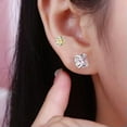 thumbnail image 6 of K-KED 16G Body Delicate Jewelry Nose Ring Stud Lip Bar Labret Fashion Piercing Cubic Zirconia -Champagne-1.2*8*2mm, 6 of 9
