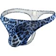 thumbnail image 4 of GHSDFBB Men's Leopard Thong Underwear Bikini Low Rise Brief, 4 of 7