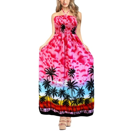 Bay Halter - Evening Tube Maxi Skirt Dress Beach Backless Sundress Halter Boho Party Swimsuit