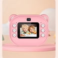 thumbnail image 4 of Cámara de impresión para niños de 1080P, cámara dual de 240 MP, cámara imprimible de un solo toque con 2 rollos de papel de impresión de 57 x 25 mm, color rosa, 4 of 8