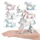 thumbnail image 2 of Set de figuras de PVC con unicornios coloridos, 6 piezas, para niños y decoración, 2 of 3