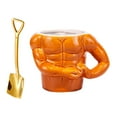 thumbnail image 1 of Tazas divertidas del músculo con asa Tazas de café grandes Taza de esmaltadas para regalo de cumpleaños Amante de los , Taza y Cuchara Cuadrada Taza y Cuchara Plana perfecl Taza de café, 1 of 8