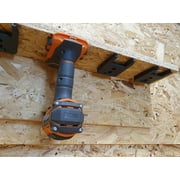 StealthMounts Tool Mounts Compatible with Ridgid/AEG 18v, Black, 4 per Pack, Tool Organizer.