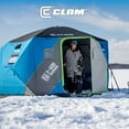 thumbnail image 6 of CLAM X-600 Portable 6 Person 11.5' Ice Team Thermal Hub Shelter w/Light, 6 of 11