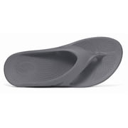 OOFOS Unisex Original Thong Flip Flop Sandal - Slate - M3/W5