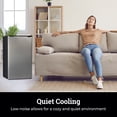 thumbnail image 3 of Igloo 3.2 cu ft Mini Refrigerator, Single Door Mini Fridge With Freezer with 8-Can Dispenser, Platinum, 3 of 9