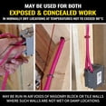 thumbnail image 5 of Energeaster 10/3 NM-B Pink Cu Electrical Wire, 50 ft Length 600V with Ground, UL Listed, Heavy-Duty PVC Insulated Cable for Residential Indoor Wiring, 5 of 8
