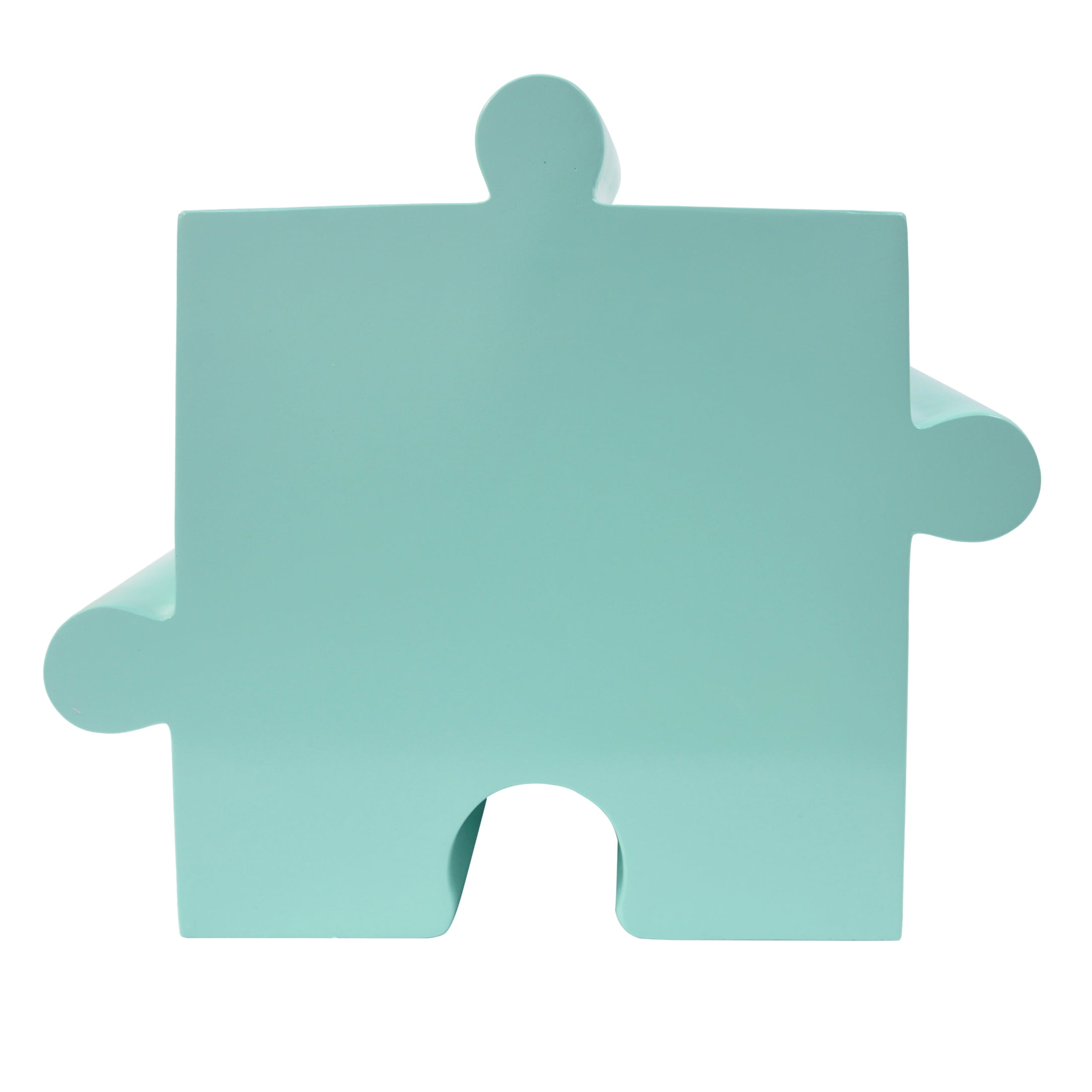 Christopher Knight Home Light Green Puzzle Art Side Table, Modular Interlocking Design, Indoor Outdoor Use, Convex Edge