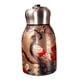 thumbnail image 1 of Botella de agua aislada elegante y portátil. Diseño floral vintage. Taza de bolsillo portátil. Bonita botella de agua reutilizable para deportes y viajes. 300 ml/10,15 oz., 1 of 2